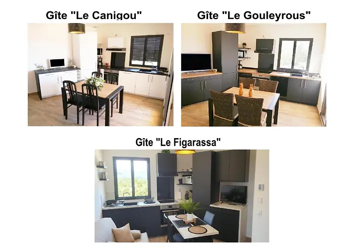 Trois Au Sein Du Mas Jams - Le Gouleyrous, Le Canigou Et Le Figarassa Appartement Vingrau